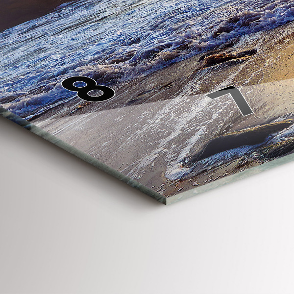 Reloj horizontal Puesta de sol en la playa