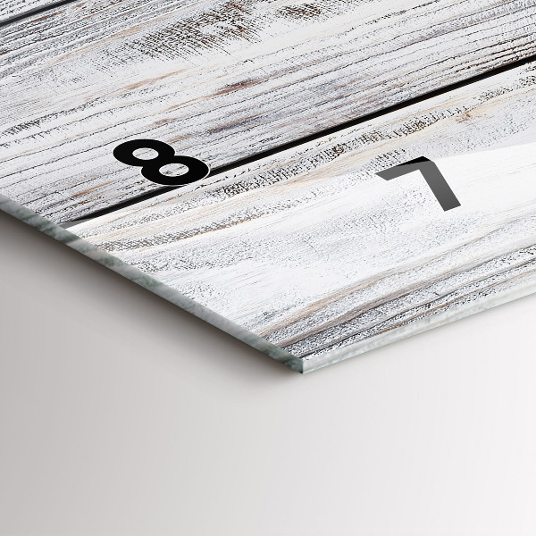 Reloj de cristal horizontal Tablas pintadas