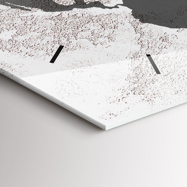 Reloj horizontal Mapamundi de hormigón