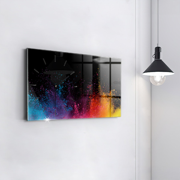 Reloj horizontal Explosión de colores