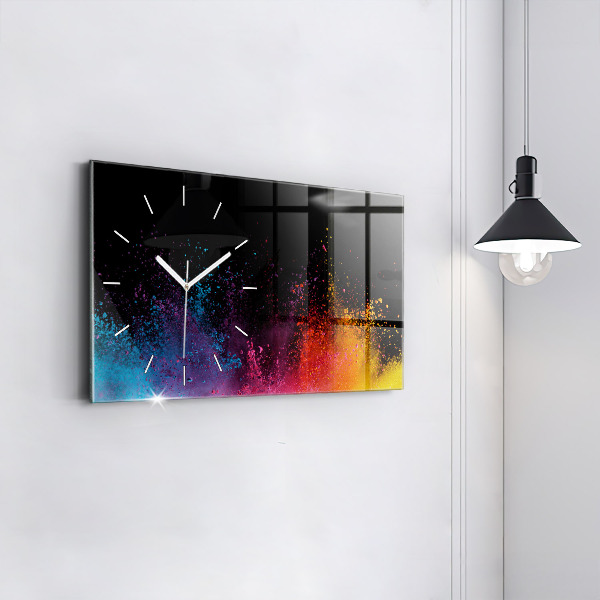 Reloj horizontal Explosión de colores