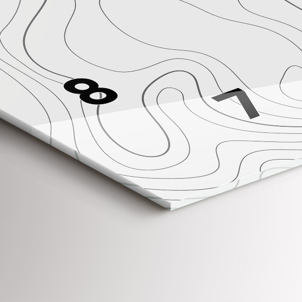 Reloj horizontal Manchas abstractas