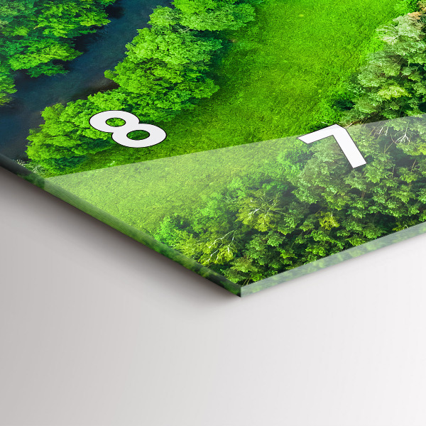 Reloj horizontal Río en el bosque