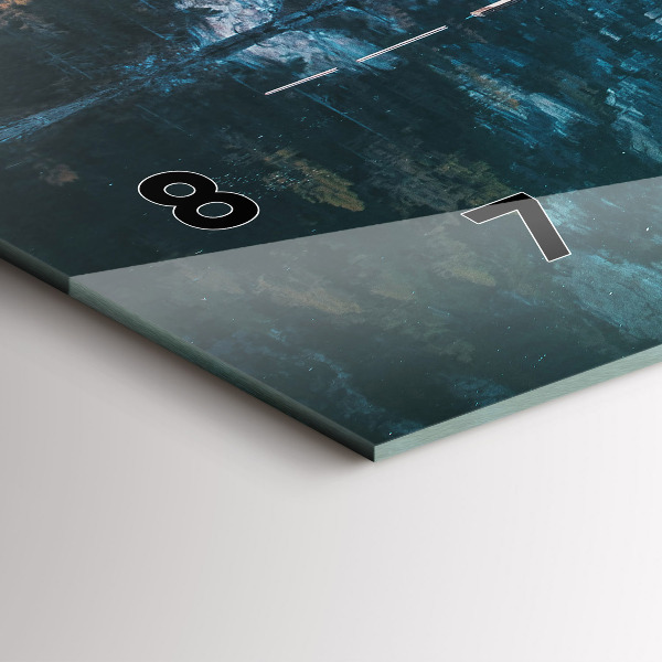 Reloj de cristal horizontal Barcos en un lago