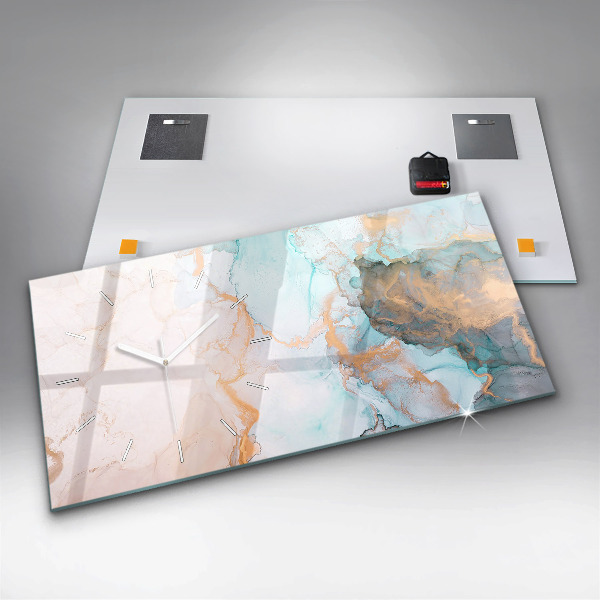 Reloj de cristal horizontal Imagen abstracta