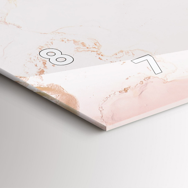 Reloj de cristal horizontal Imagen abstracta