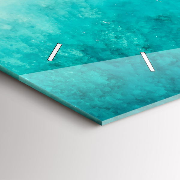 Reloj de cristal horizontal Playa de arena de mar