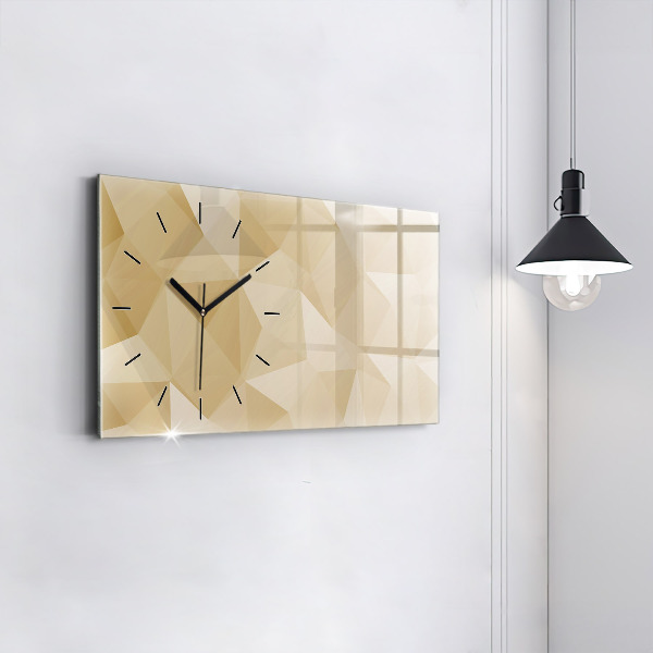 Reloj horizontal Triángulos abstractos