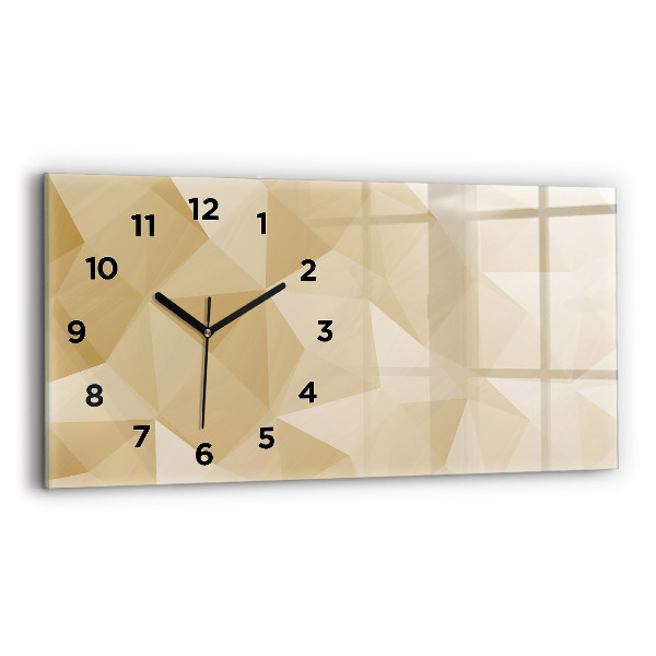 Reloj horizontal Triángulos abstractos