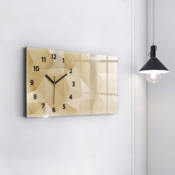 Reloj horizontal Triángulos abstractos