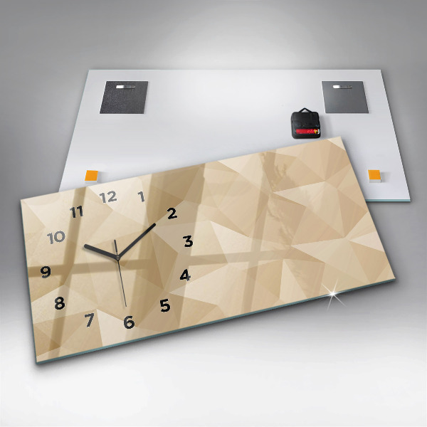 Reloj horizontal Triángulos abstractos