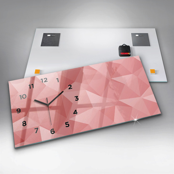 Reloj horizontal Triángulos abstracto