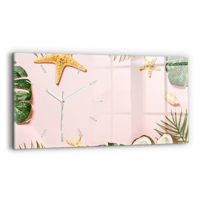 Reloj de cristal horizontal Ambiente veraniego