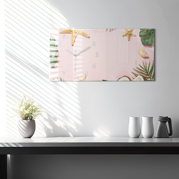 Reloj de cristal horizontal Ambiente veraniego