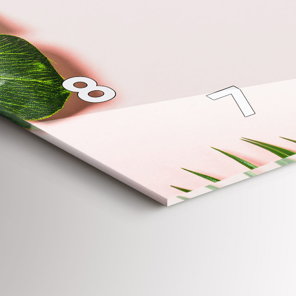 Reloj de cristal horizontal Ambiente veraniego