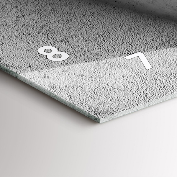 Reloj de cristal horizontal Triángulos abstractos