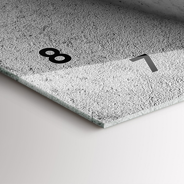 Reloj de cristal horizontal Triángulos abstractos