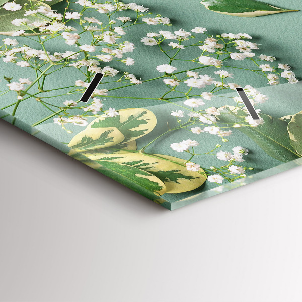 Reloj horizontal Flores delicadas