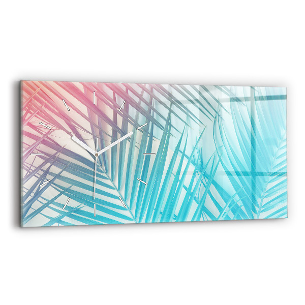 Reloj horizontal Palmera tropical