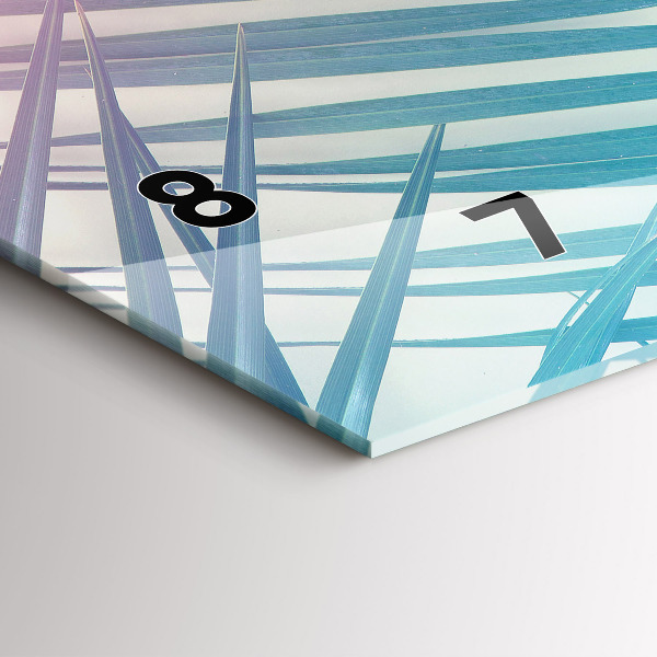 Reloj horizontal Palmera tropical