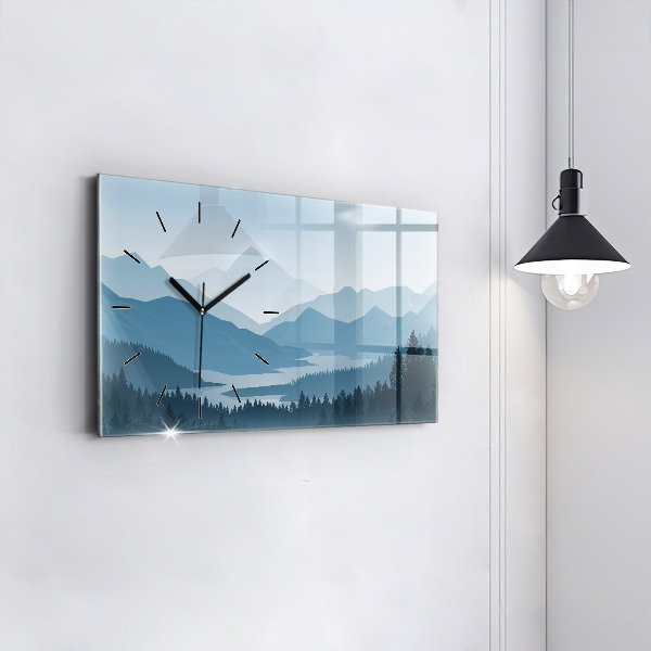 Reloj horizontal Paisaje montañoso