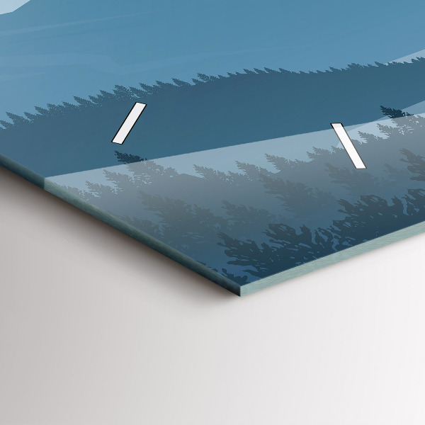 Reloj horizontal Paisaje montañoso