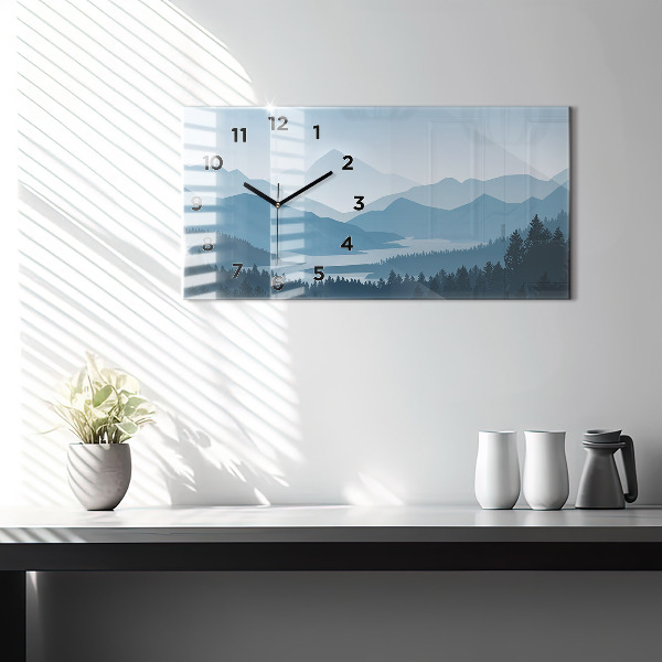 Reloj horizontal Paisaje montañoso
