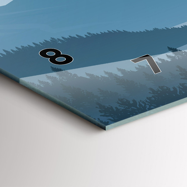 Reloj horizontal Paisaje montañoso