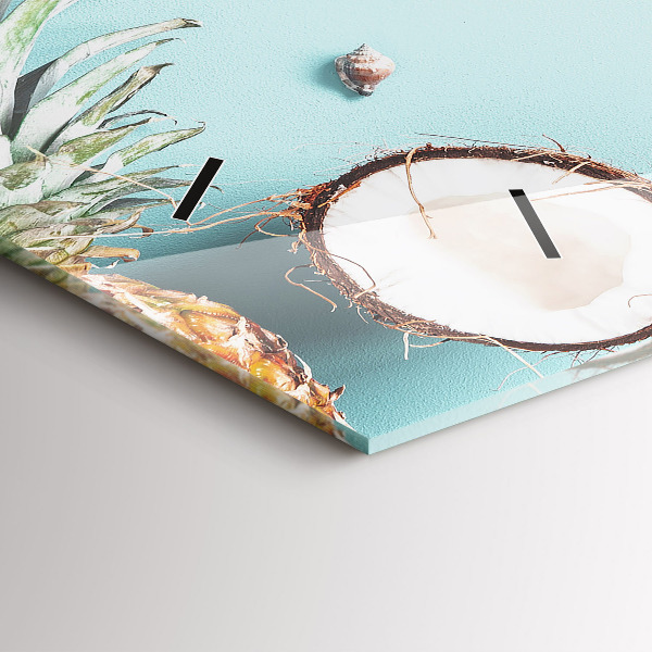 Reloj de cristal horizontal Composición de verano