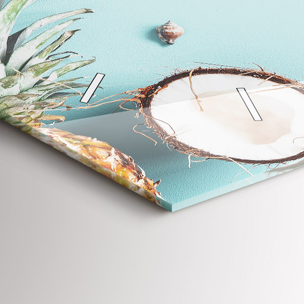 Reloj de cristal horizontal Composición de verano