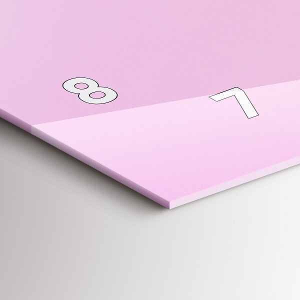 Reloj horizontal Corazón de flores