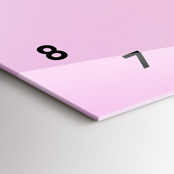 Reloj horizontal Corazón de flores