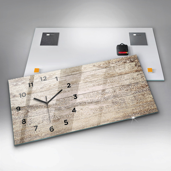 Reloj horizontal Paneles de madera