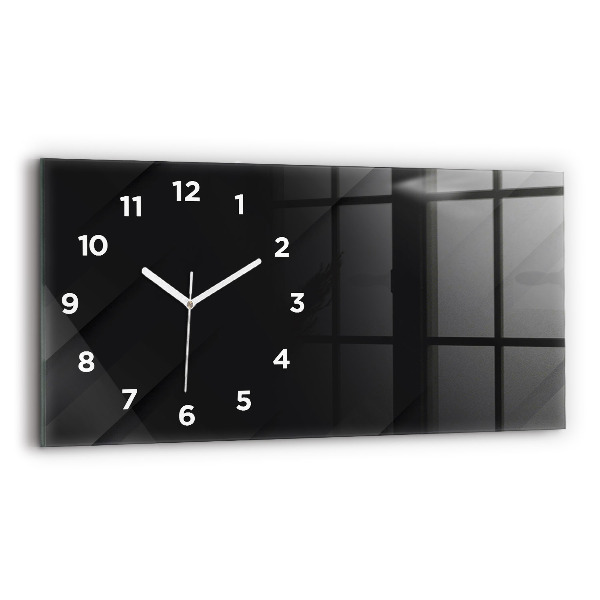 Reloj horizontal Pared oscura