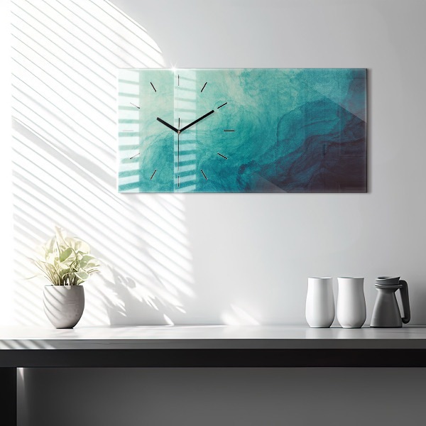 Reloj de cristal horizontal Abstracción de profundidad
