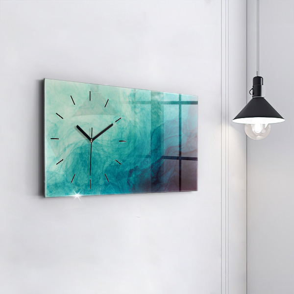 Reloj de cristal horizontal Abstracción de profundidad
