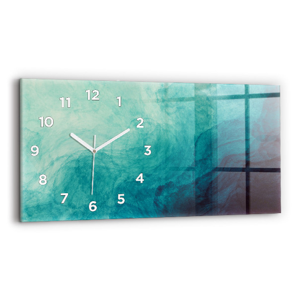 Reloj de cristal horizontal Abstracción de profundidad