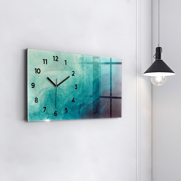 Reloj de cristal horizontal Abstracción de profundidad