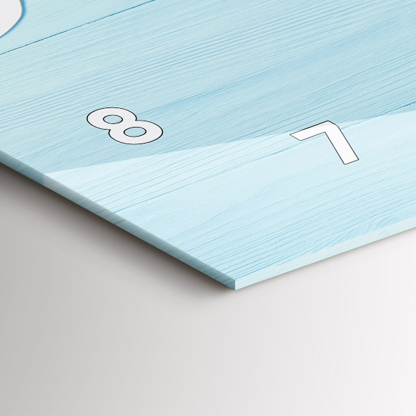 Reloj horizontal Pizarra infantil