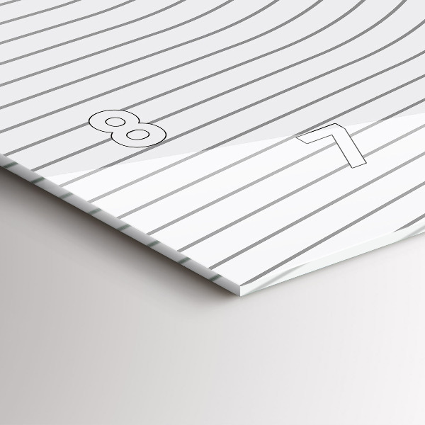 Reloj horizontal Líneas abstractas