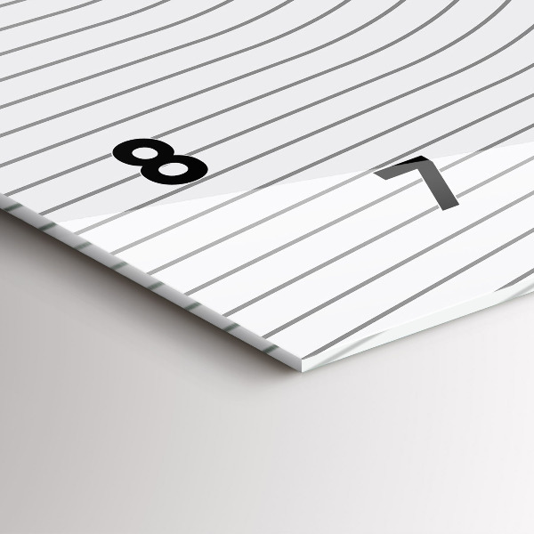 Reloj horizontal Líneas abstractas