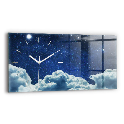 Reloj de cristal horizontal Cielo nocturno