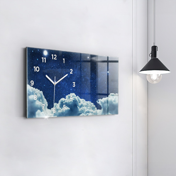 Reloj de cristal horizontal Cielo nocturno
