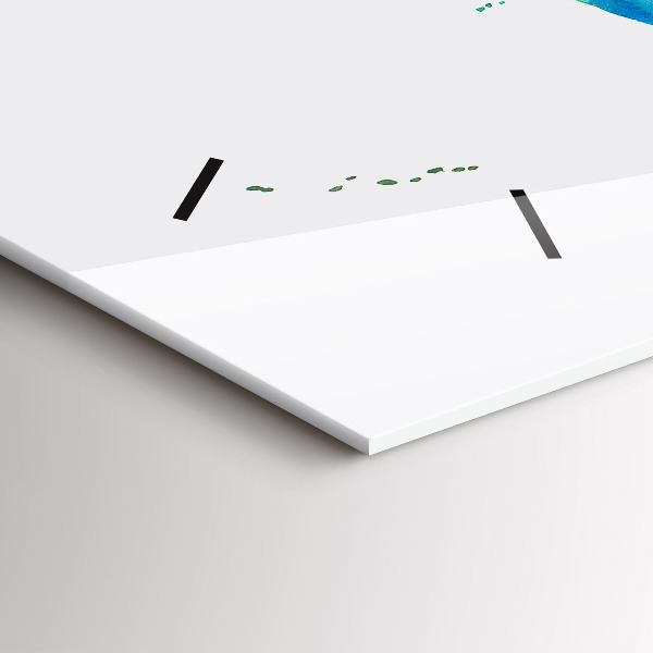 Reloj horizontal Acuarela mapamundi