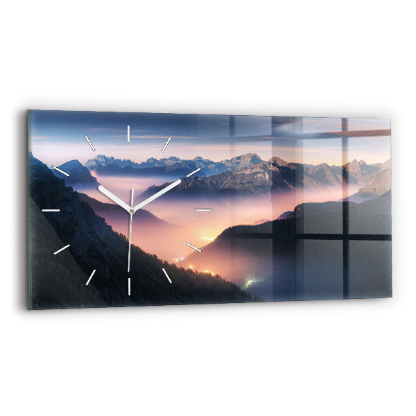 Reloj horizontal Paisaje de cumbres