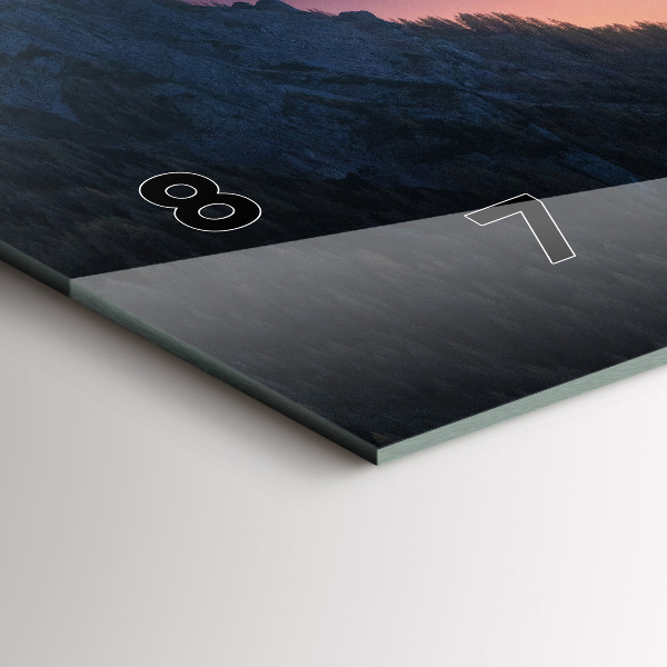 Reloj horizontal Paisaje de cumbres