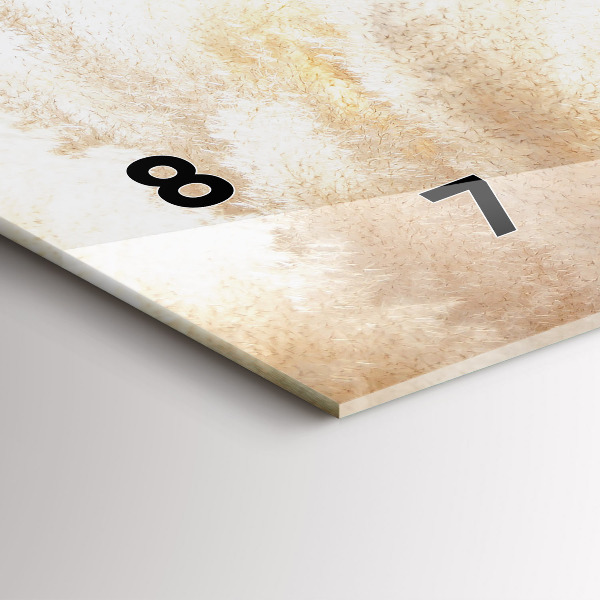 Reloj horizontal Grano abstracto