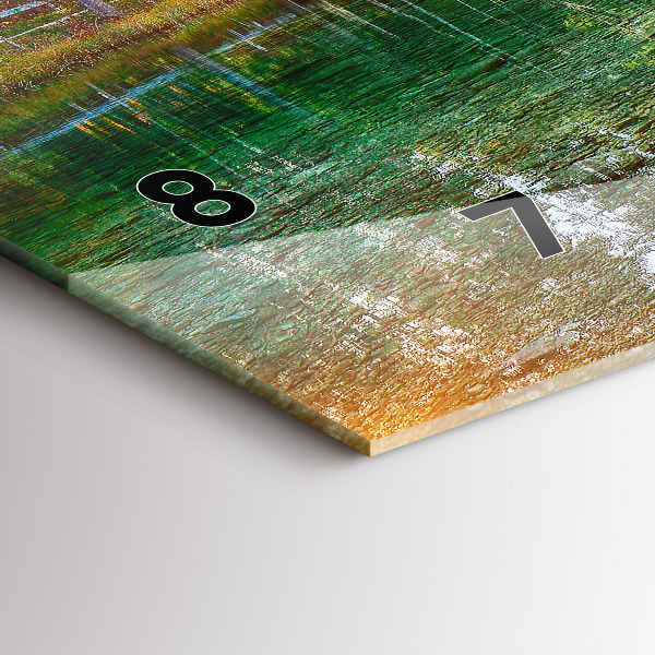 Reloj horizontal Río montañas Paisaje