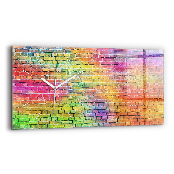 Reloj de cristal horizontal Pared pintada
