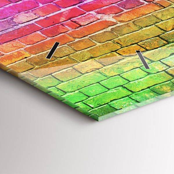 Reloj de cristal horizontal Pared pintada